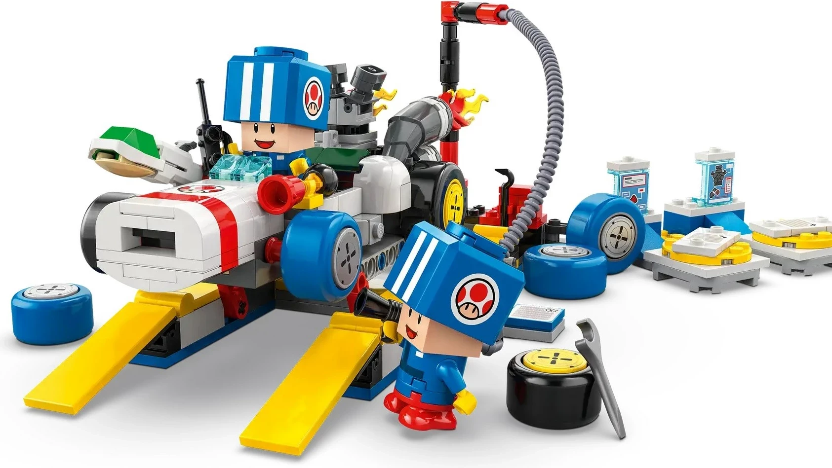 Set LEGO Super Mario 72035 Mario Kart - Garazha e Toad