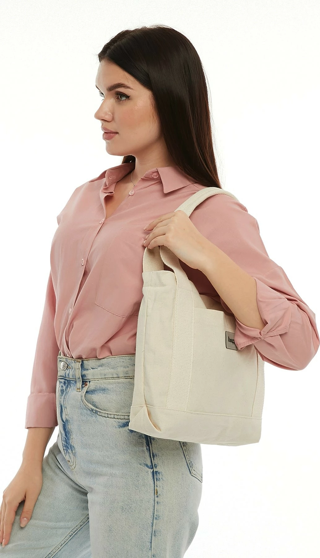 Çantë tote krem Zoozie Bags, 2143