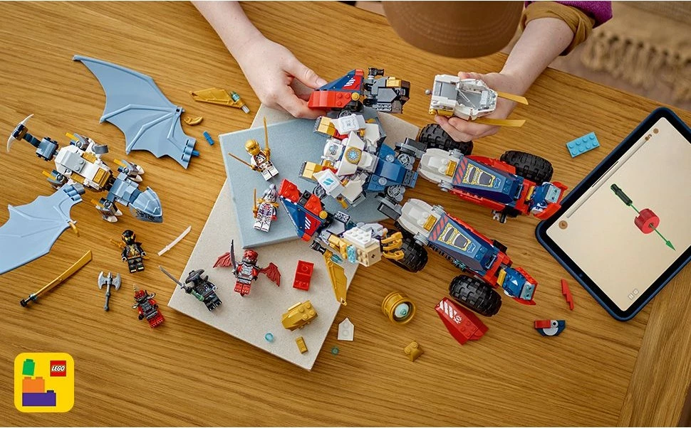 Set ndërtimi LEGO NINJAGO Zane’s Ultra Combiner Mech 71834, 1187 pjesë, shumëngjyrësh