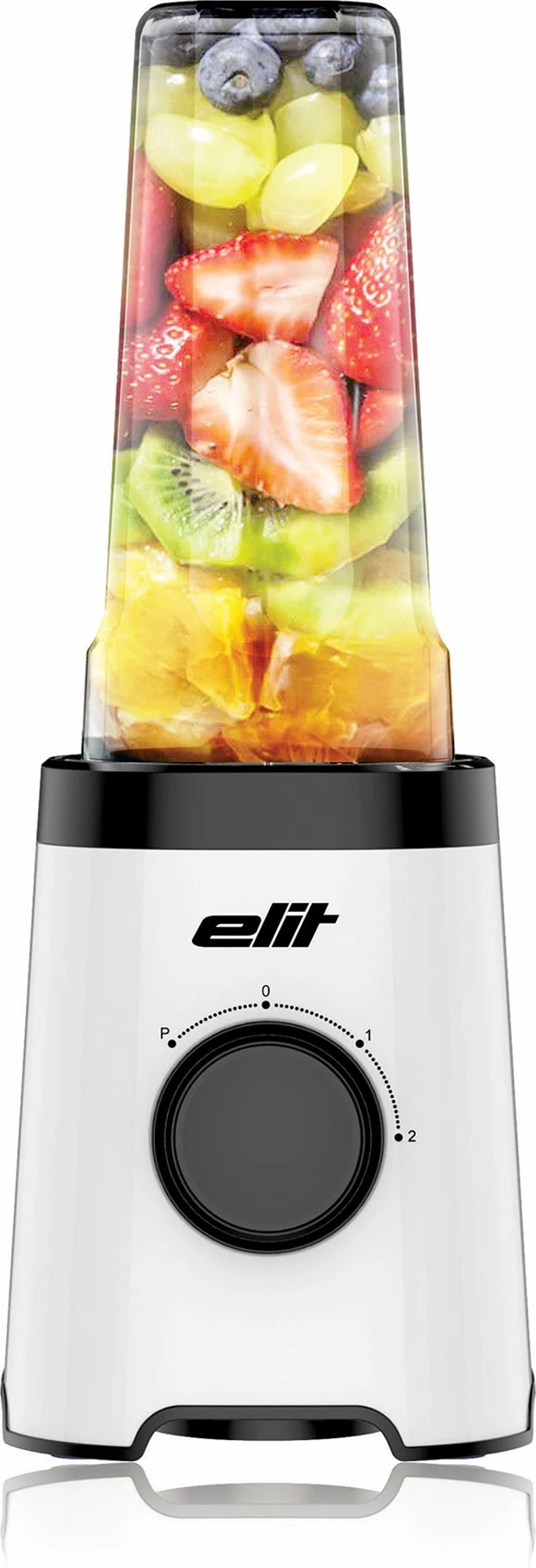 Blender smoothie Elit Fresh&GO BSM-24 320W, 2x shishe 600 ml, i bardhë
