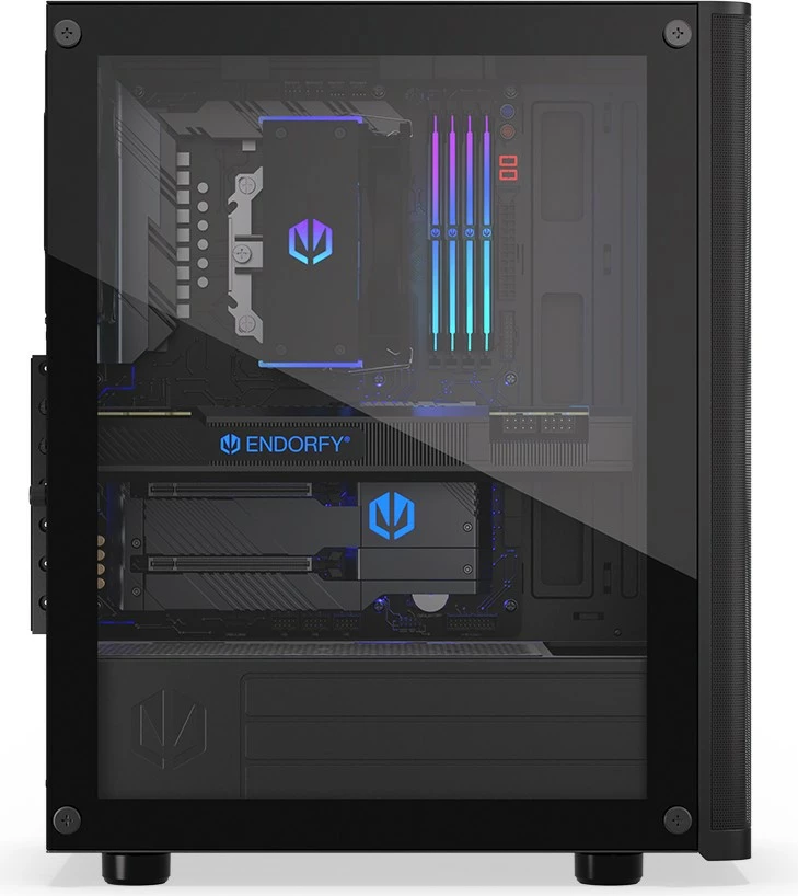 Kasë Endorfy Ventum 200 Air, Midi Tower, ATX, xham i temperuar, e zezë