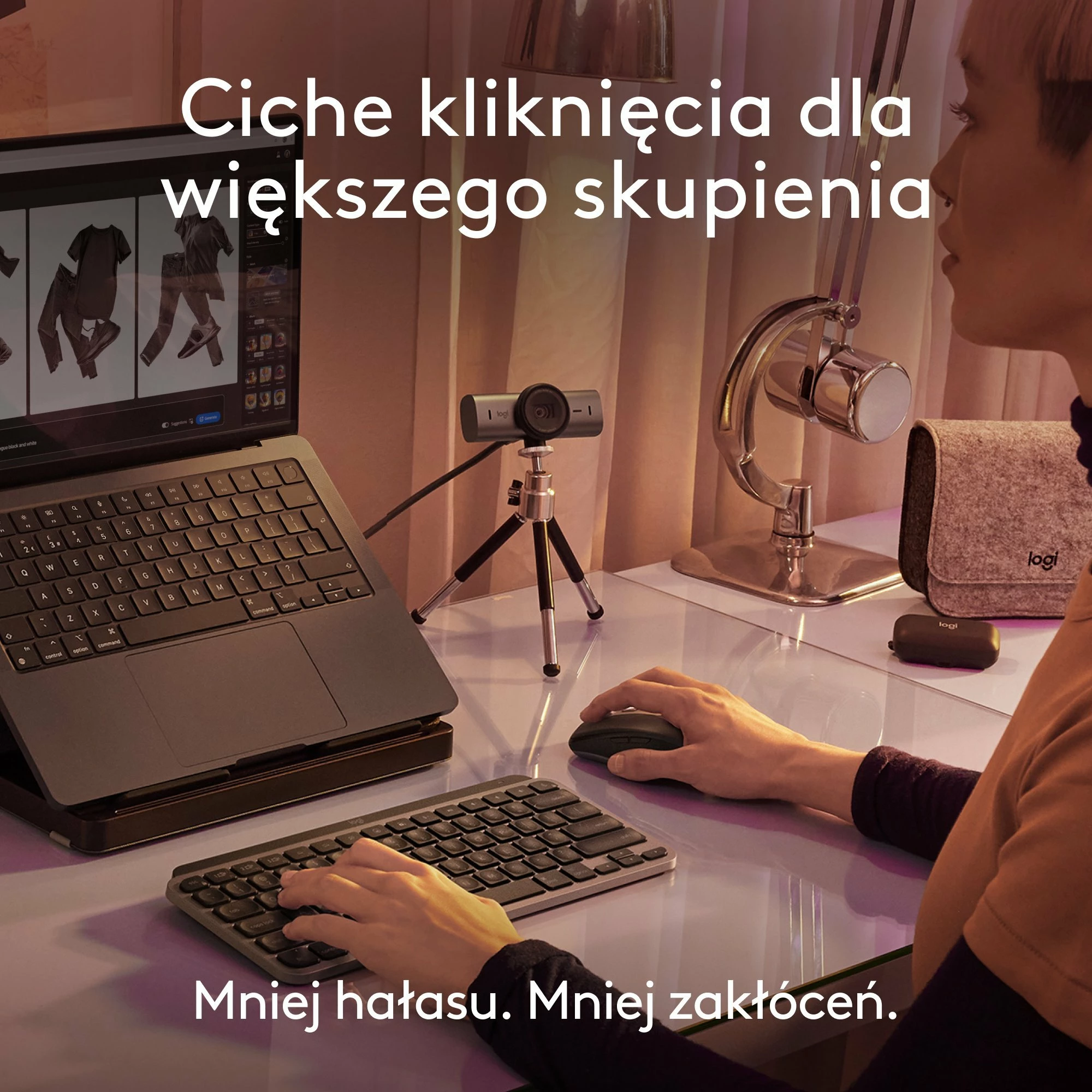 Maus Logitech MX Anywhere 3S për Mac 910-006947, wireless Bluetooth, 8000 DPI, USB-C, 6 butona, Space Gray