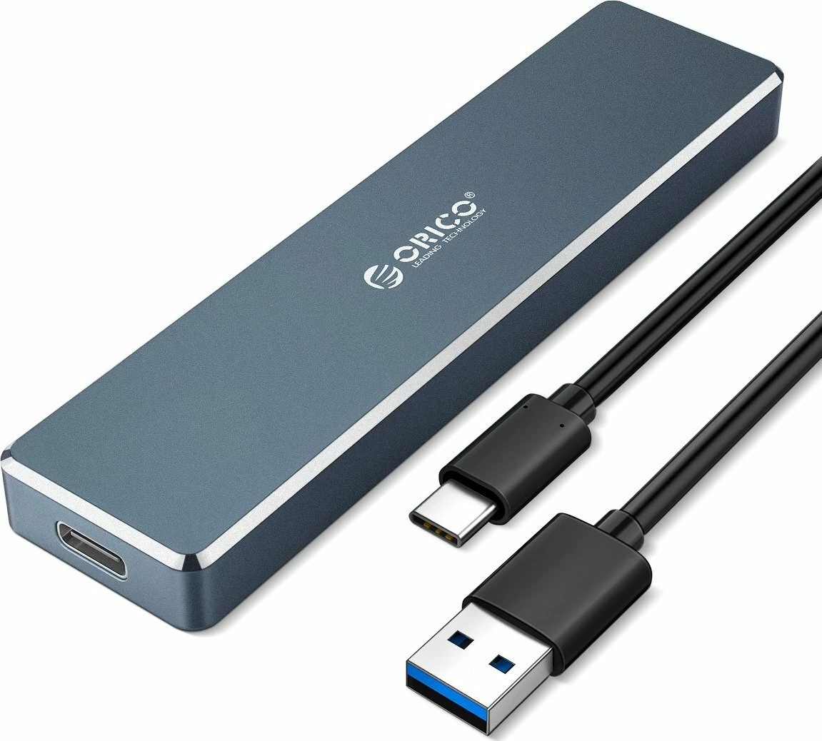 Kasë për SSD M.2 Orico PVM2F-C3-GY-BP, USB-C 3.1, 5Gbps, deri 2TB, alumin, gri