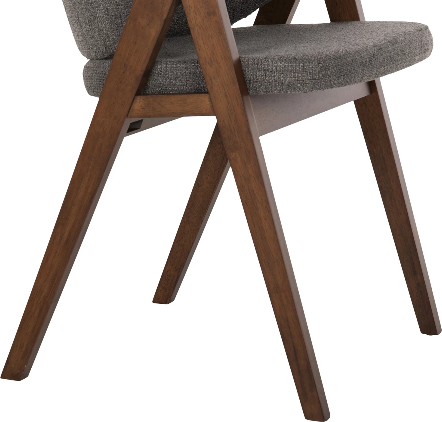 Karrige për ngrënie HANA FH9746.02 dru gome ngjyrë arre-stof ngjyrë gri 55x60x84H cm., set prej 2 copë