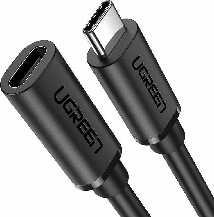 Kabllo zgjatuese USB-C Ugreen US353 (UGR985BLK) 1m, USB 3.1, 100W, 10Gbps, 4K/60Hz, e zezë