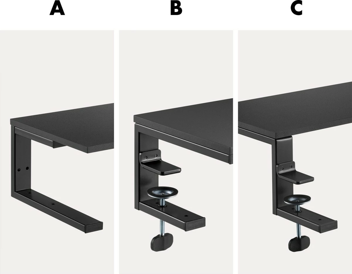 Mbajtëse laptopi Ergo Office ER-303 B, për tavolinë, e zezë