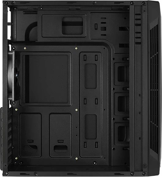 Kasë AeroCool SPLIT RGB, Midi Tower, ATX/Micro ATX/Mini ITX, e zezë