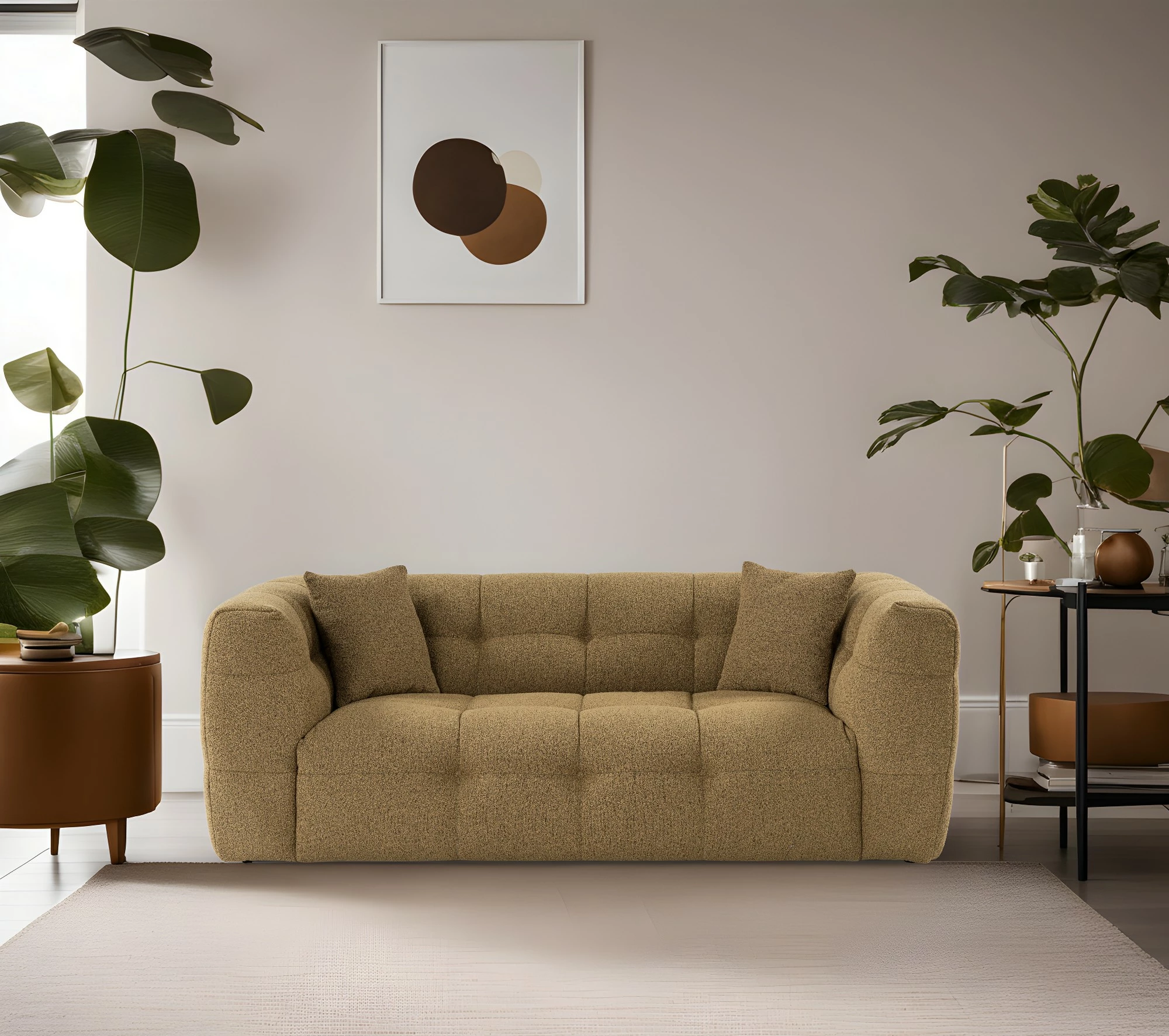 Divan dy vendësh, ngjyrë kaki, Atelier del Sofa, Cady 2