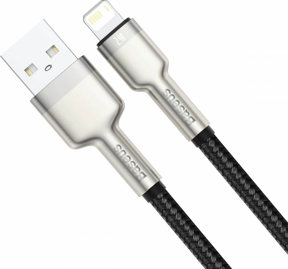 Kabllo USB Baseus CALJK-01 USB-A në Lightning 0.25 m, e zezë
