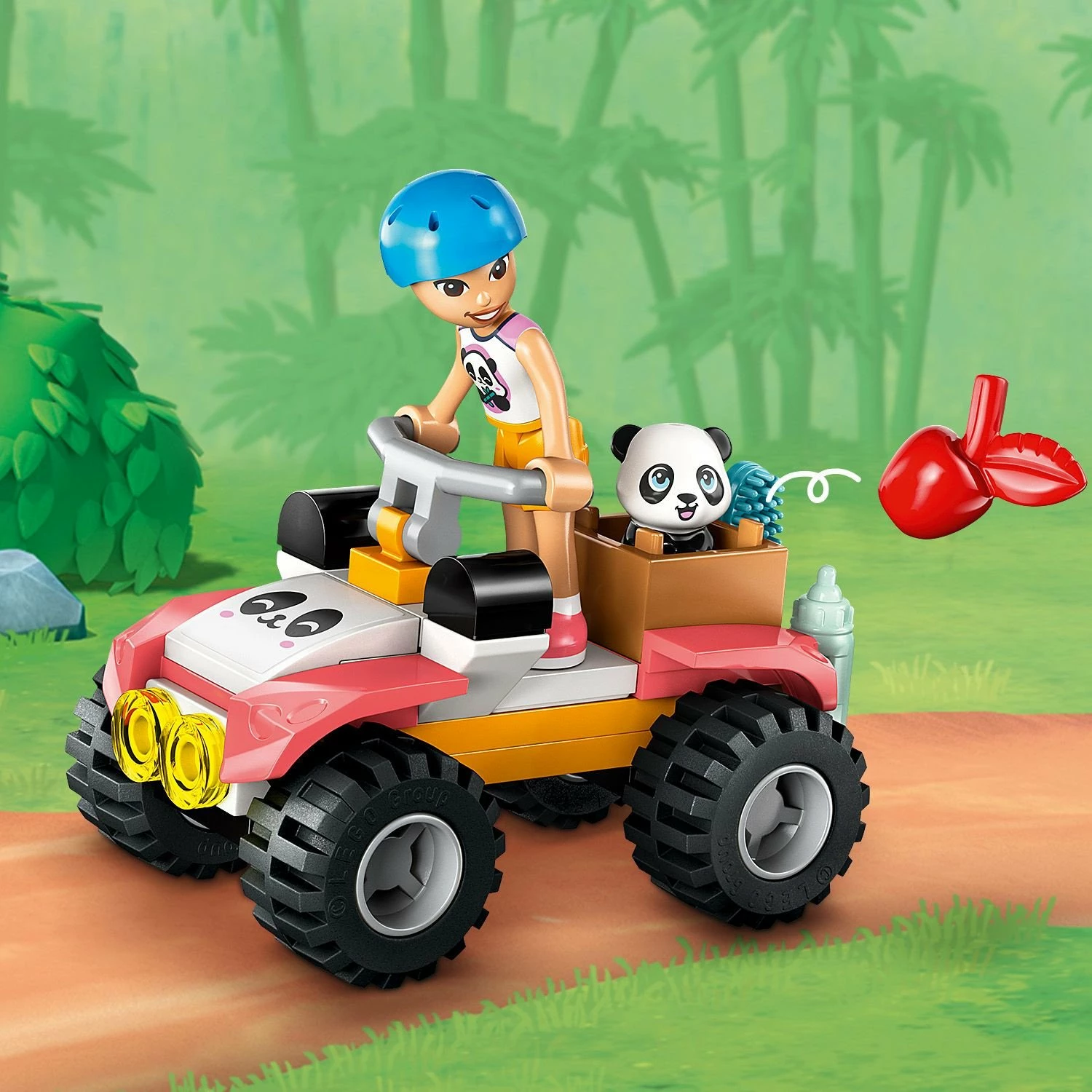 Set ndërtimi LEGO Friends 42648 Panda Care in Reserve, 243 pjesë, +7 vjet