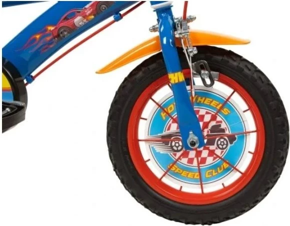 Biçikletë fëmijësh TOIMSA HOT WHEELS 1268, 12 inç, Blu, me 4 rrota