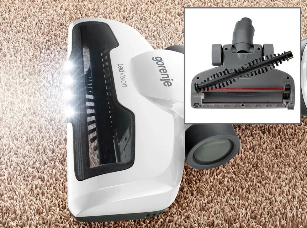 Fshesë me korrent Gorenje SVC180FW, vertikale, pa qese, pa kabllo, e bardhë