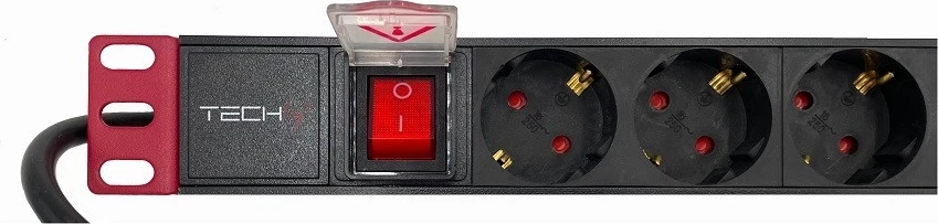 Kabllo vazhduese Techly 365733, 8 priza 2m, e zezë