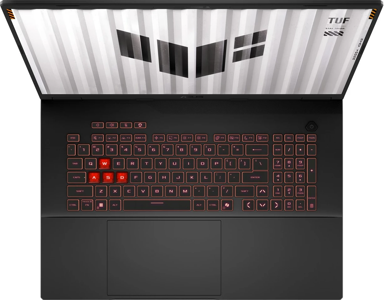 Laptop gaming ASUS TUF Gaming A18 FA808UH-S8021, 18", AMD Ryzen 7, 16 GB RAM, 512 GB SSD, NVIDIA RTX 5050, Zi/Gri