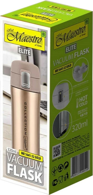 Gotë termike Feel-Maestro MR-1641-32, 320 ml, e artë