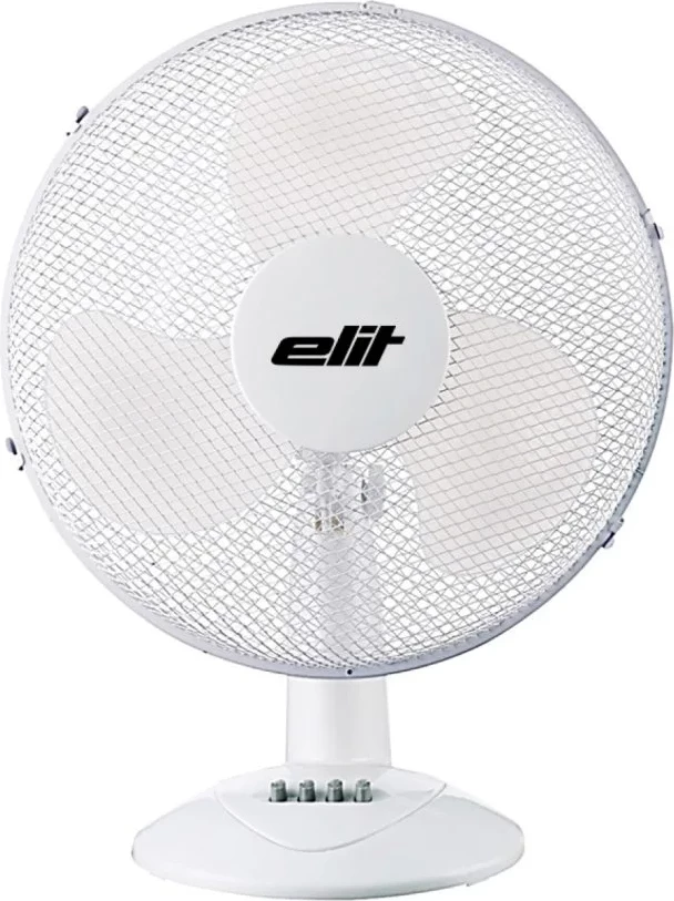 Ventilator tavoline Elit FD-16 40 cm (16") 3 shpejtësi timer rregullim këndi vertikal 50 W, e bardhë