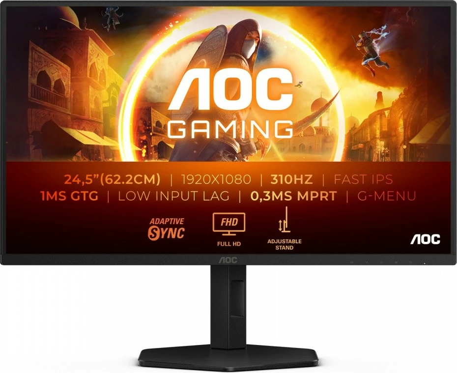 Monitor AOC 25G4SXU, 24.5", Fast IPS, 310Hz, FHD, i zi