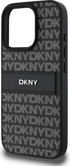 Mbështjellës DKNY Texture Pattern Tonal Stripe për iPhone 16 Pro Max, i zi