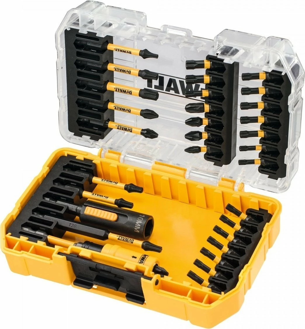 Set bitash impakti DeWalt DT70747T FlexTORQ 32 copë, verdhë/zezë