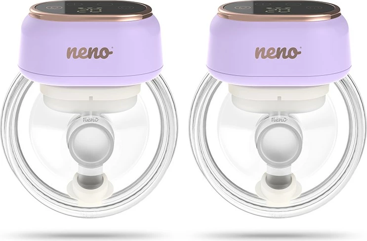 Pompë gjiri elektronike neno Sole Twin, pa kabllo, ekran LCD, set 2 copë