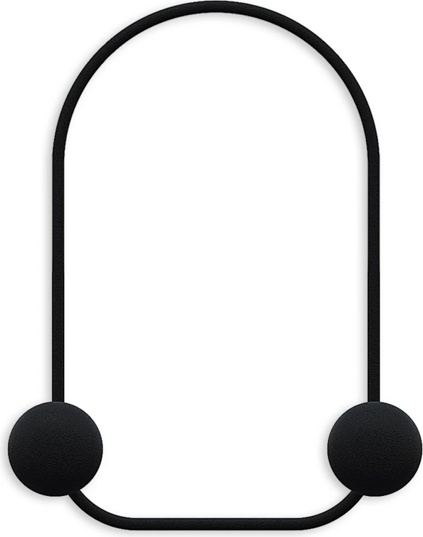 Varëse muri metalike Wallity, bretkosë, ngjyrë e zezë