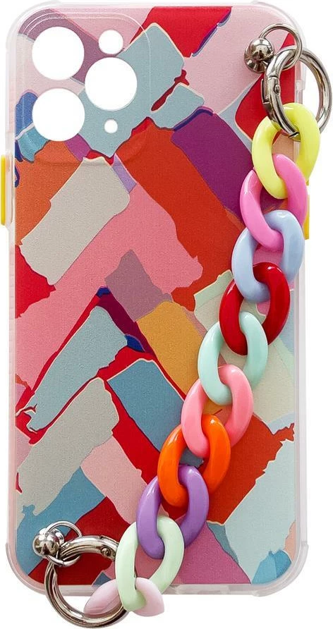 Mbështjellës Hurtel Color Chain Case për Samsung Galaxy A42 5G, me zinxhir, shumëngjyrësh
