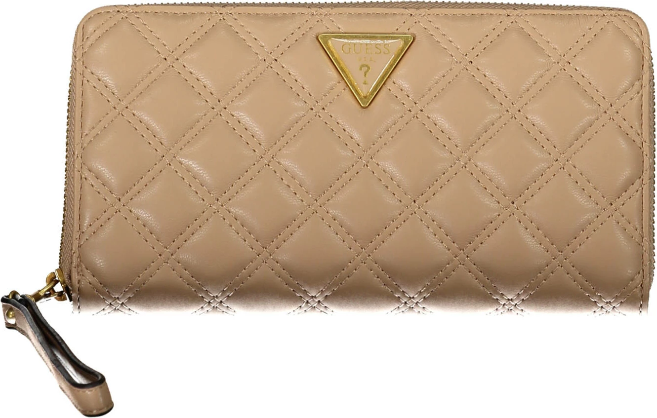 Portofol femra GUESS JEANS, bezhë
