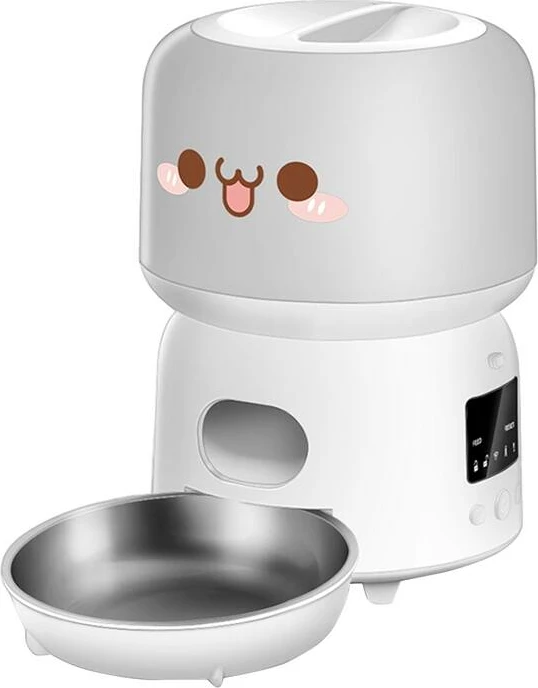 Shpërndarës ushqimi i mençur për kafshë Rojeco RWSQQBWFO-3L, 3L, me WiFi, i bardhë