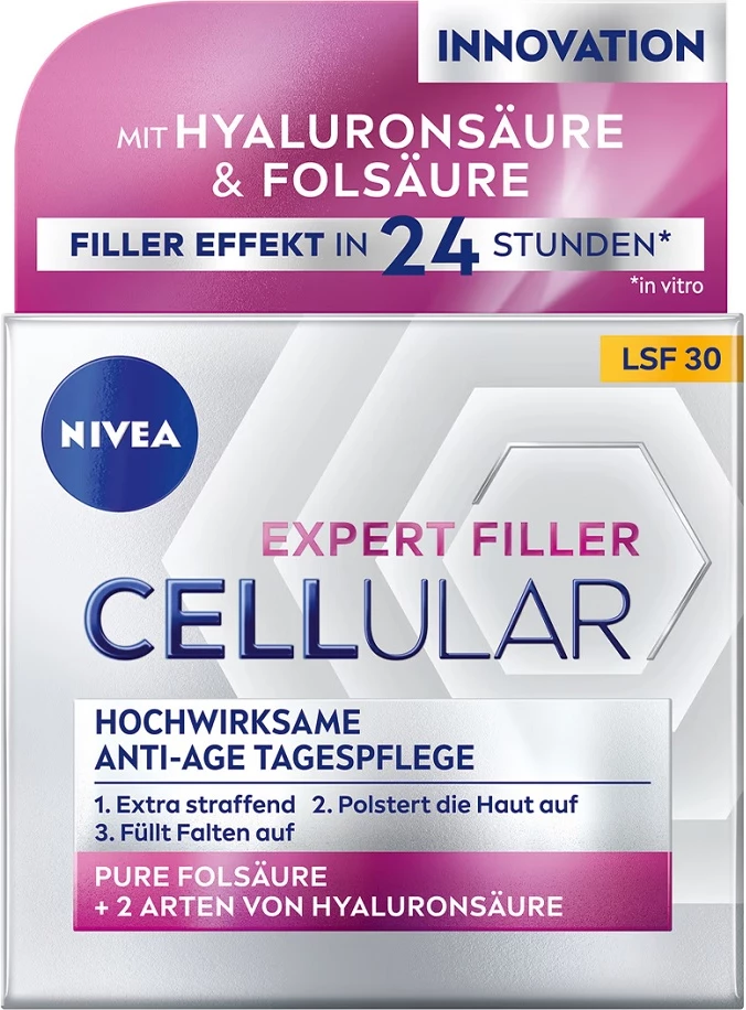 Krem dite anti-age për femra Nivea Cellular Expert Filler SPF30, 50ml