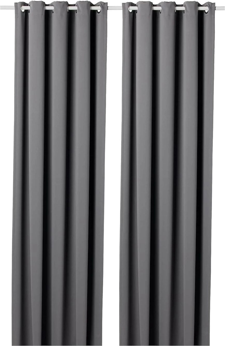 Perde blackout anthracite, Evila Originals, 145x250cm