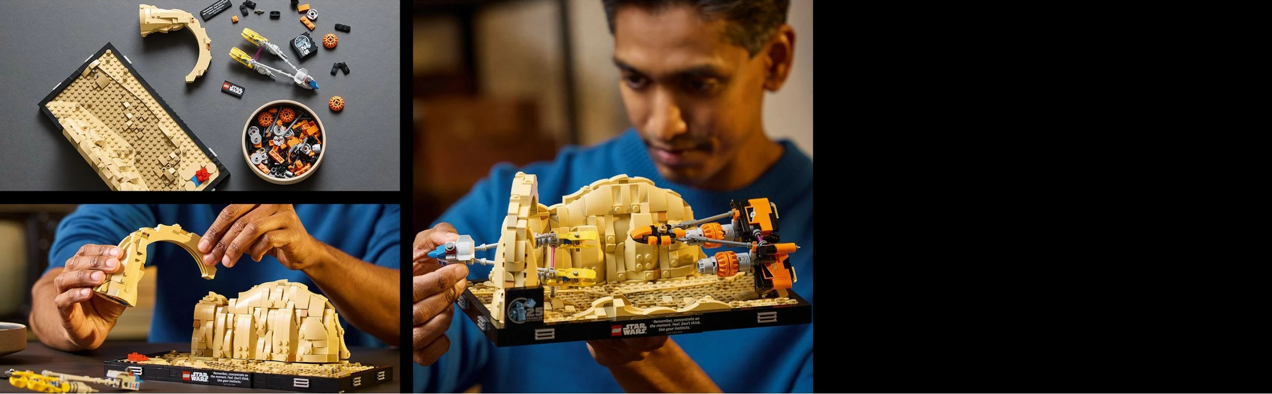 Set ndërtimi LEGO Mos Espa Podrace Diorama, 718 pjesë, shumëngjyrësh