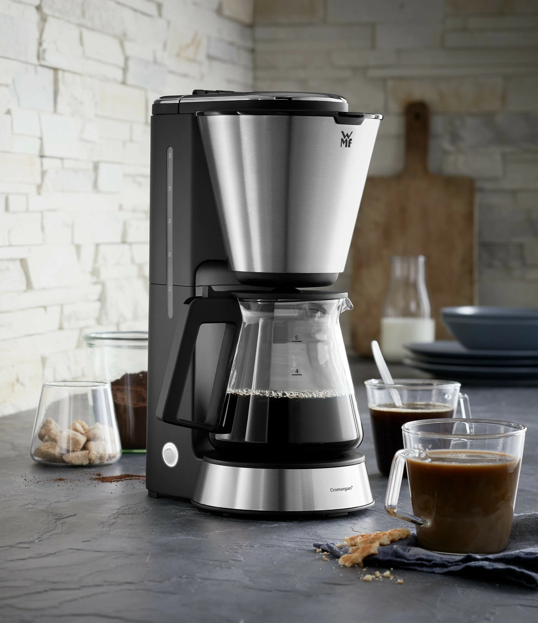 Makine kafeje WMF KÜCHENminis Aroma, 0.625L, xham, inoks