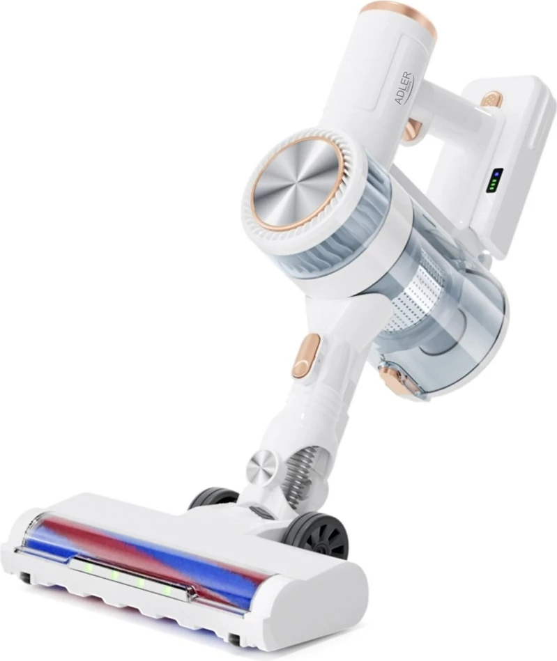 Fshesë me korrent pa kabllo Adler AD 7079, 0.4L, 2200 mAh, E bardhë