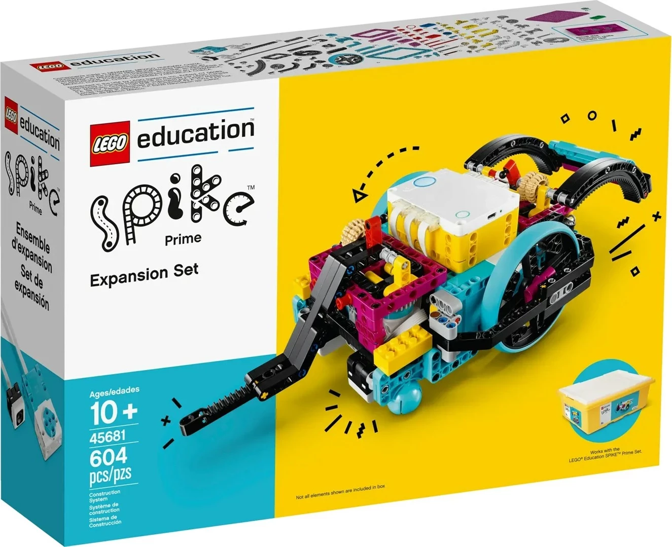 Set LEGO Education Spike Prime Expansion, 604 pjesë, për fëmijë 10+
