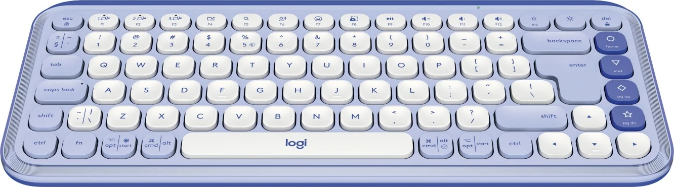 Tastierë Logitech POP Icon Keys Mini, Wireless, Bluetooth, Lilac