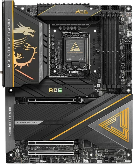 Pllakë amë MSI MEG Z890 ACE, Intel, LGA 1851, 256 GB, DDR5-SDRAM, e zezë