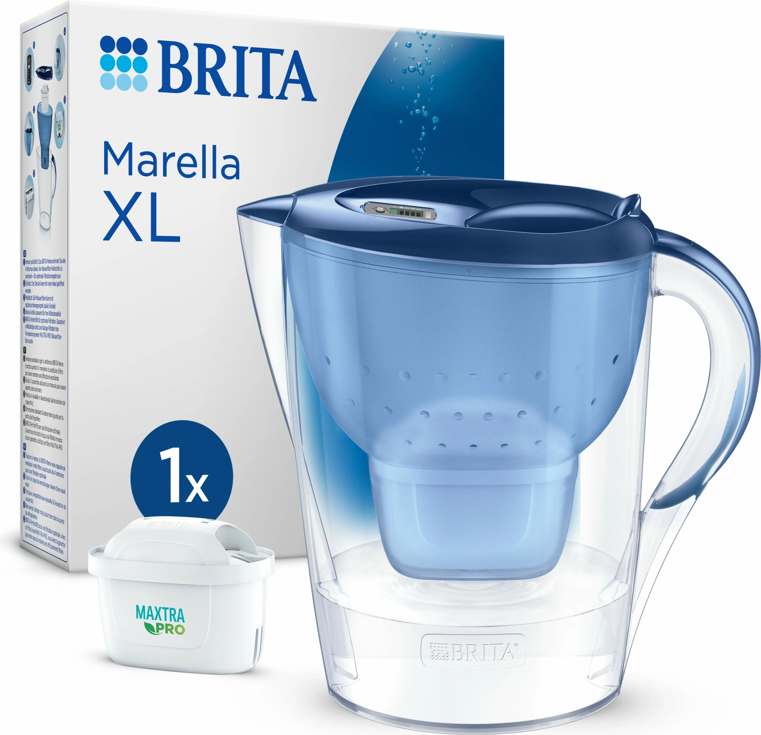 Filtru uji manual Brita Marella XL, 3.5 L, Blu