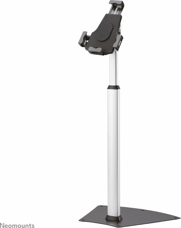 Mbajtëse tabletë Neomounts TABLET-S200SILVER, për dysheme, e rregullueshme, argjend