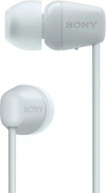 Kufje SONY WI-C100W, wireless, Bluetooth, 25 orë, të bardha