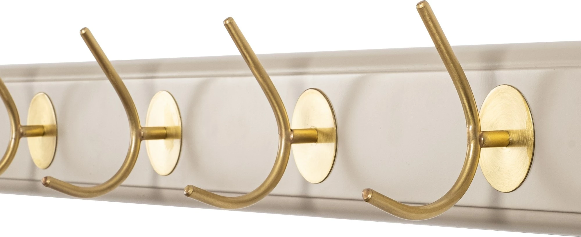 Varëse muri prej druri, ngjyrë e bardhë dhe ari, Skye Decor, ASK-011, 100x7x8 cm