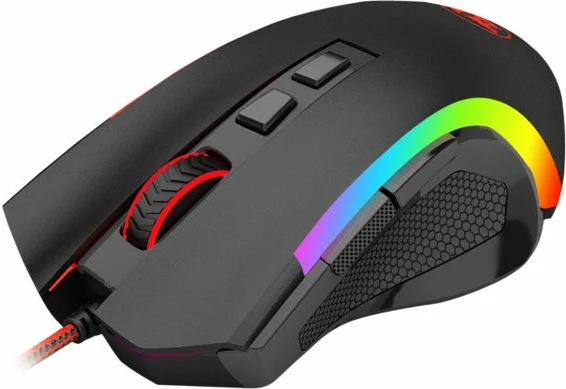 Maus Redragon Griffin M607, 7200 DPI, me kabllo, RGB, e zezë