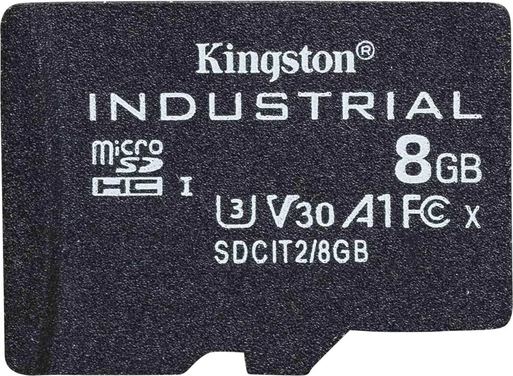 Kartelë memorie Kingston Industrial MicroSDHC 8 GB, e zezë