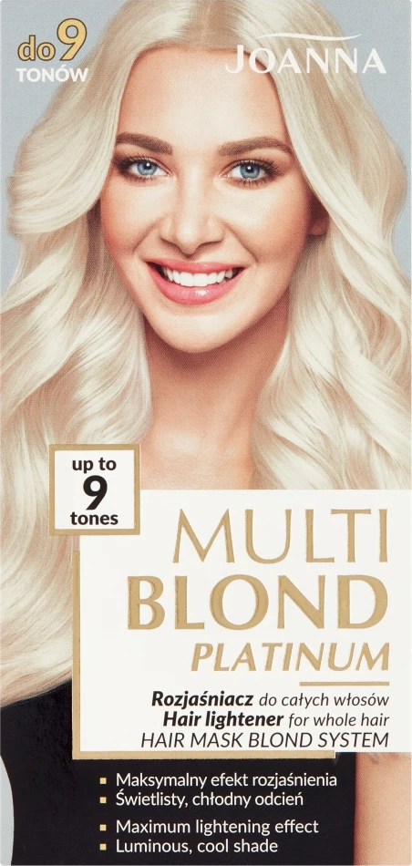 Zbardhues për flokë Joanna Multi Blond Platinum për femra, platinum, 1 copë