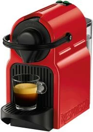 Aparat kafeje me kapsula, Krups, Nespresso Inissia XN1005, 19 bar, depo uji 0.7 L, e kuqe