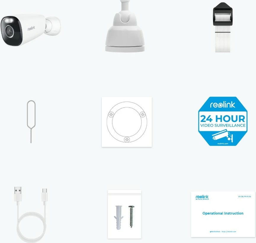 Kamerë sigurie Reolink Argus Series B340, 5MP, Wi-Fi, natë me ngjyra