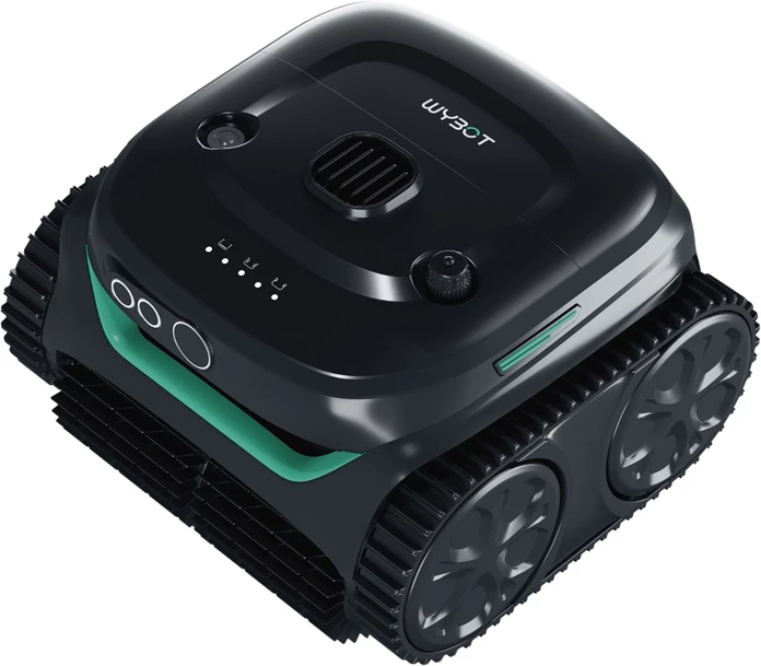 robot pastrues pishine pa kabllo Wybot C2PRO, bateri 4600 mAh, deri 150 m², Bluetooth/app, i zi/jeshil