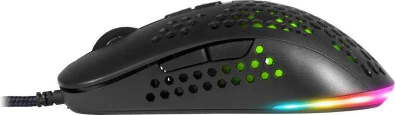 Maus gaming Defender SHEPARD GM-620L, 12800 dpi, 7 butona, RGB, i zi