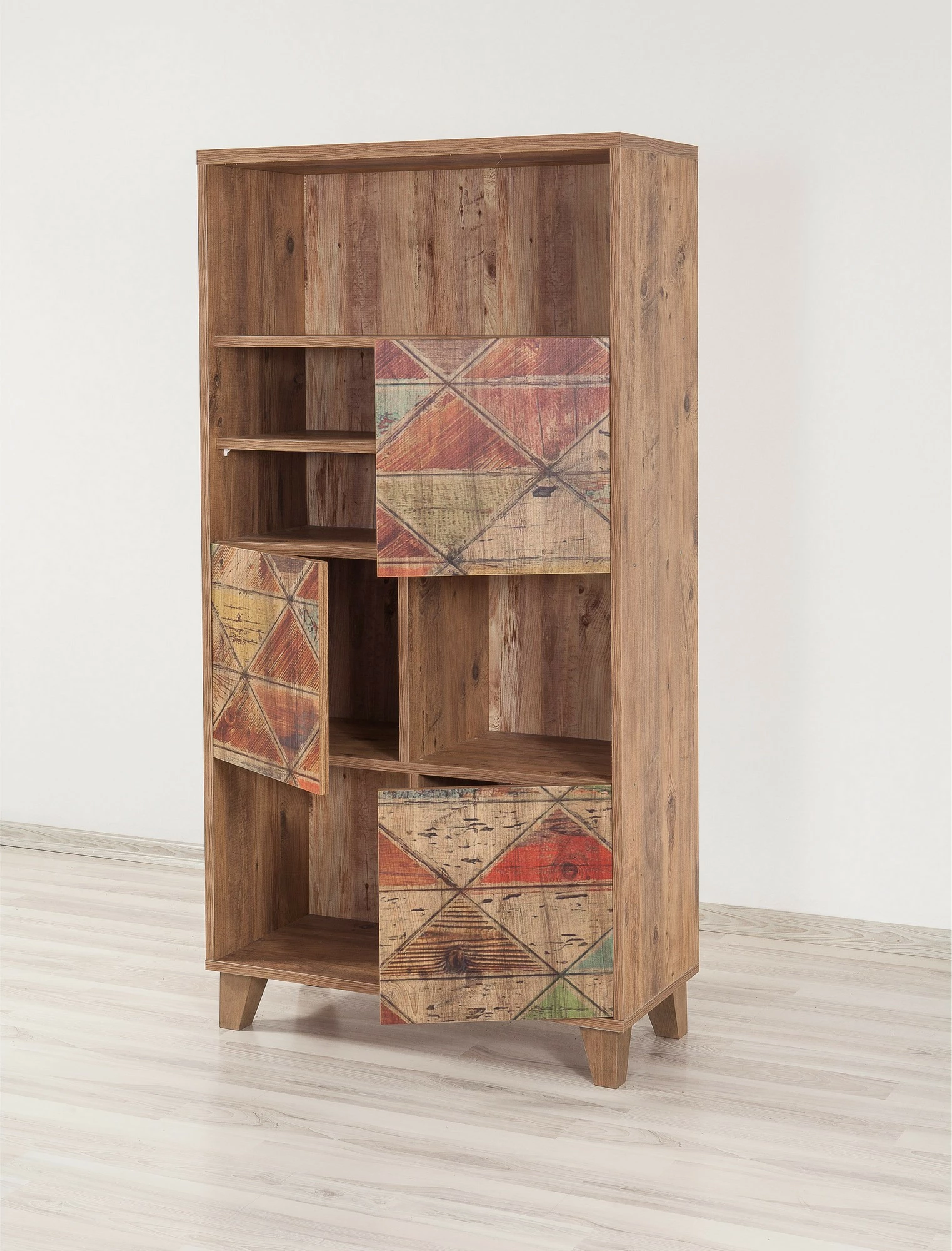 Raft librash Hanah Home, Marina Flora, ngjyrë pishë Atlantike, 80x155x36 cm