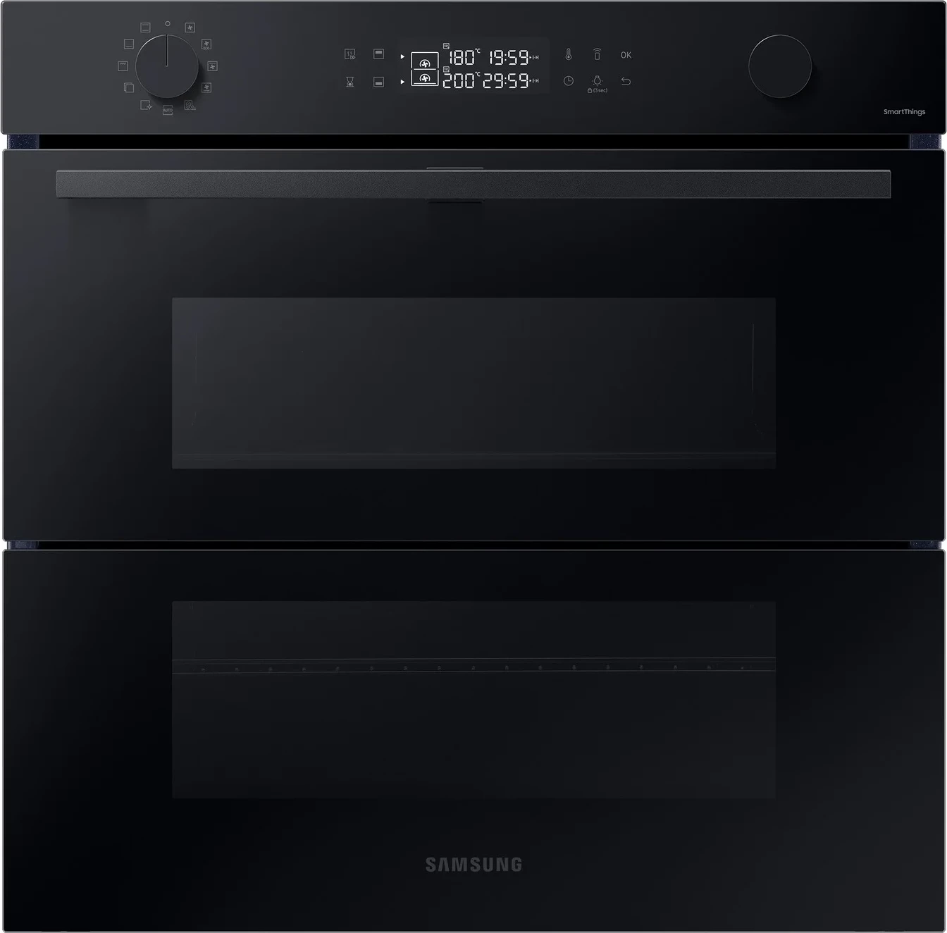 Furrë elektrike Samsung NV7B4535YAK/U3 76 L A+ Dual Cook Flex pyrolytic Natural Steam Clean Black