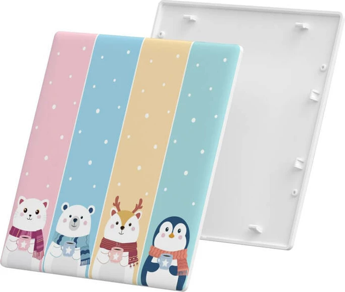 Kapak dekorativ Sonoff T5-4C-86-cartoon për çelës të mençur, plastik, shumëngjyrësh